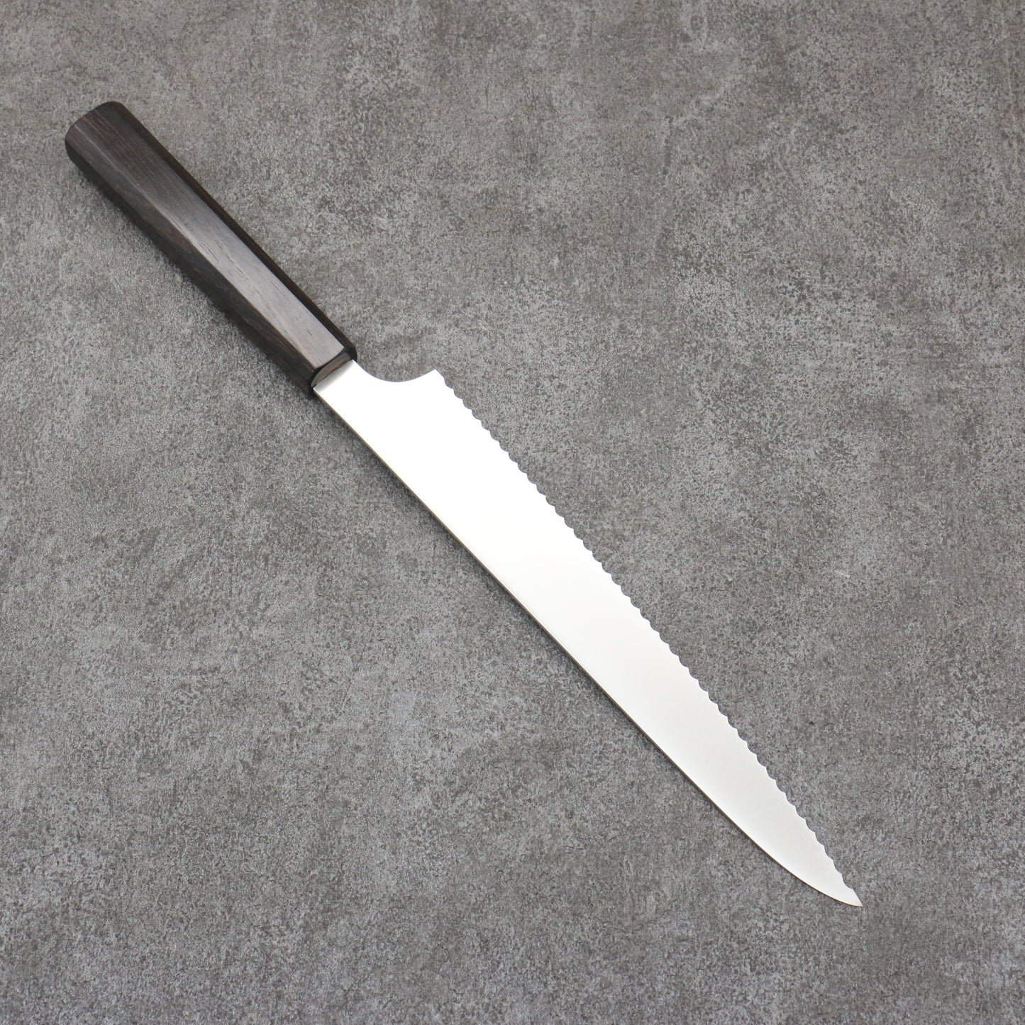 清助 ステンレス鋼 パン切り包丁 240mm 黒檀柄 - 清助刃物