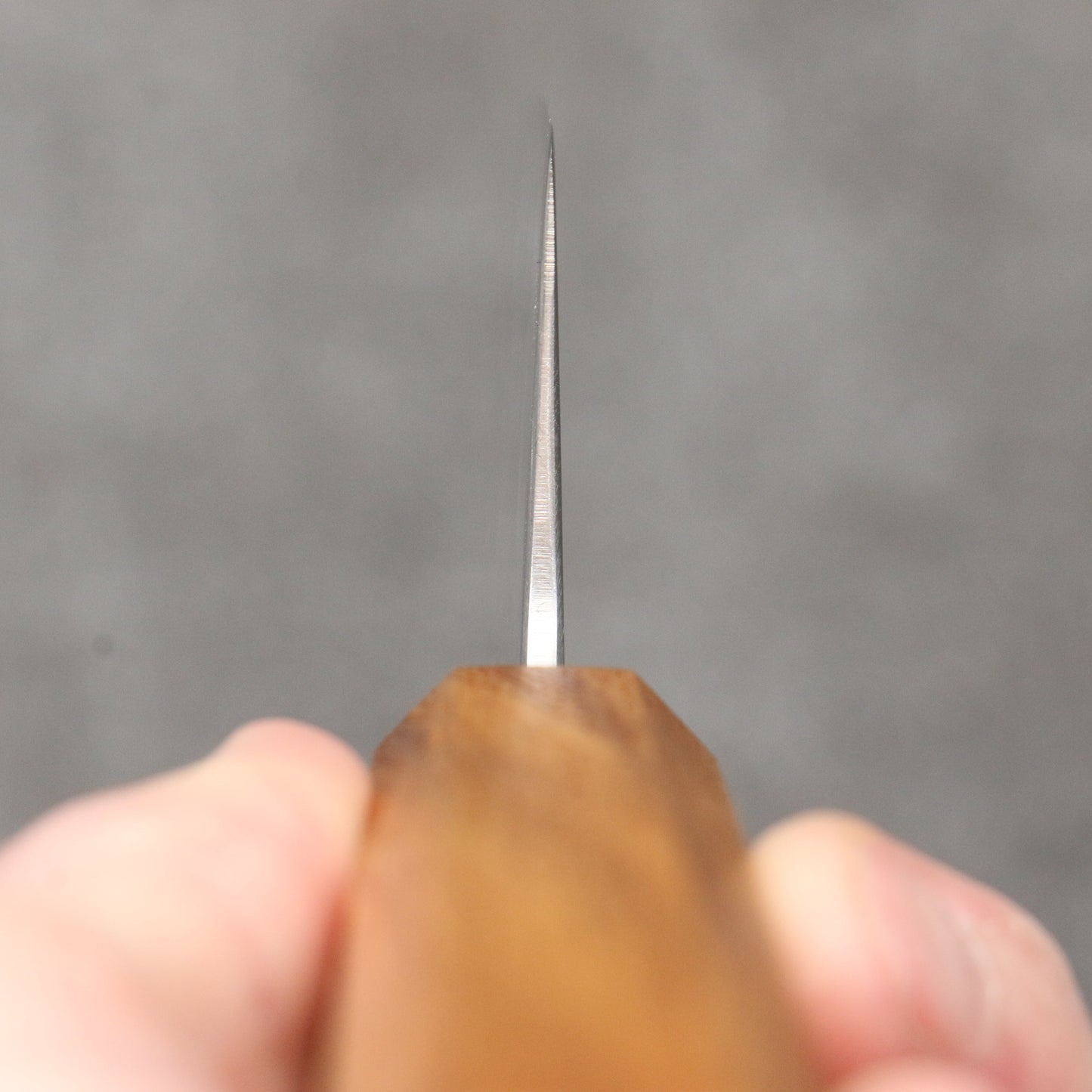 清助 銀三鋼 磨き仕上げ 切付牛刀包丁 210mm 白樫柄 - 清助刃物