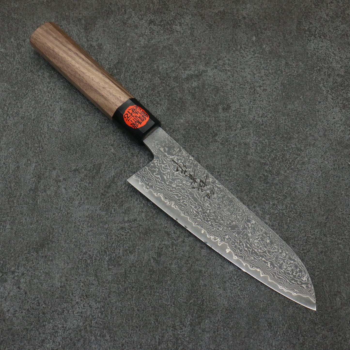 田中 誠貴 春風 SG2 ダマスカス 三徳包丁 165mm ウォルナット柄 - 清助刃物