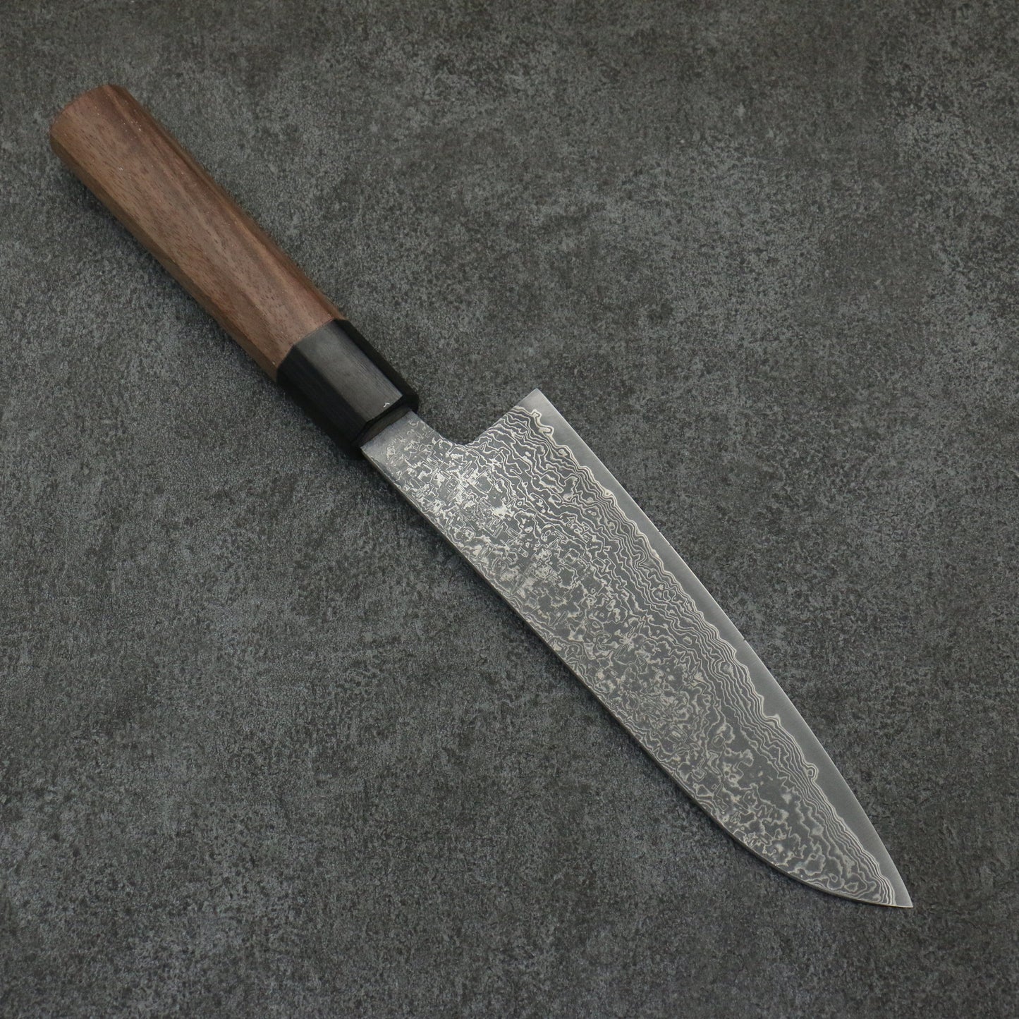 田中 誠貴 春風 SG2 ダマスカス 三徳包丁 165mm ウォルナット柄 - 清助刃物