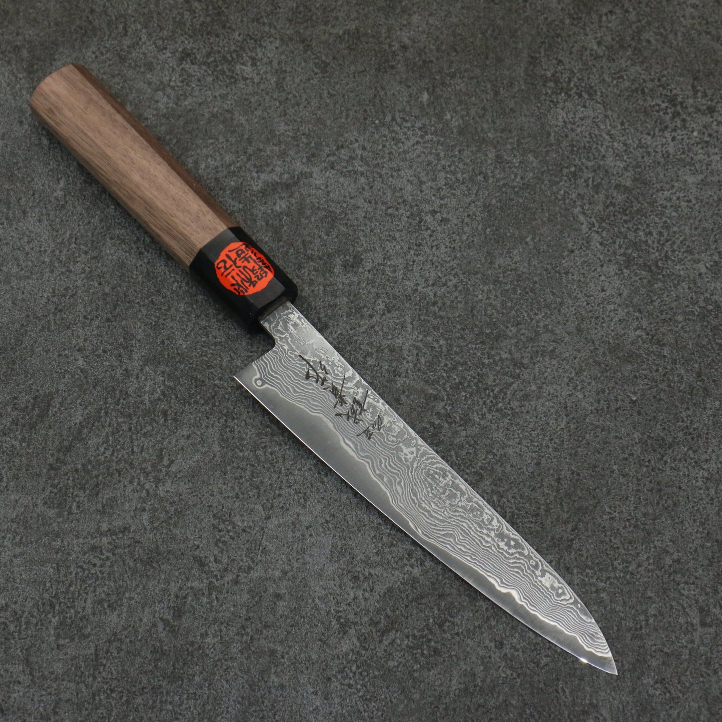 田中 誠貴 春風 SG2 ダマスカス ペティーナイフ 150mm ウォルナット柄 - 清助刃物