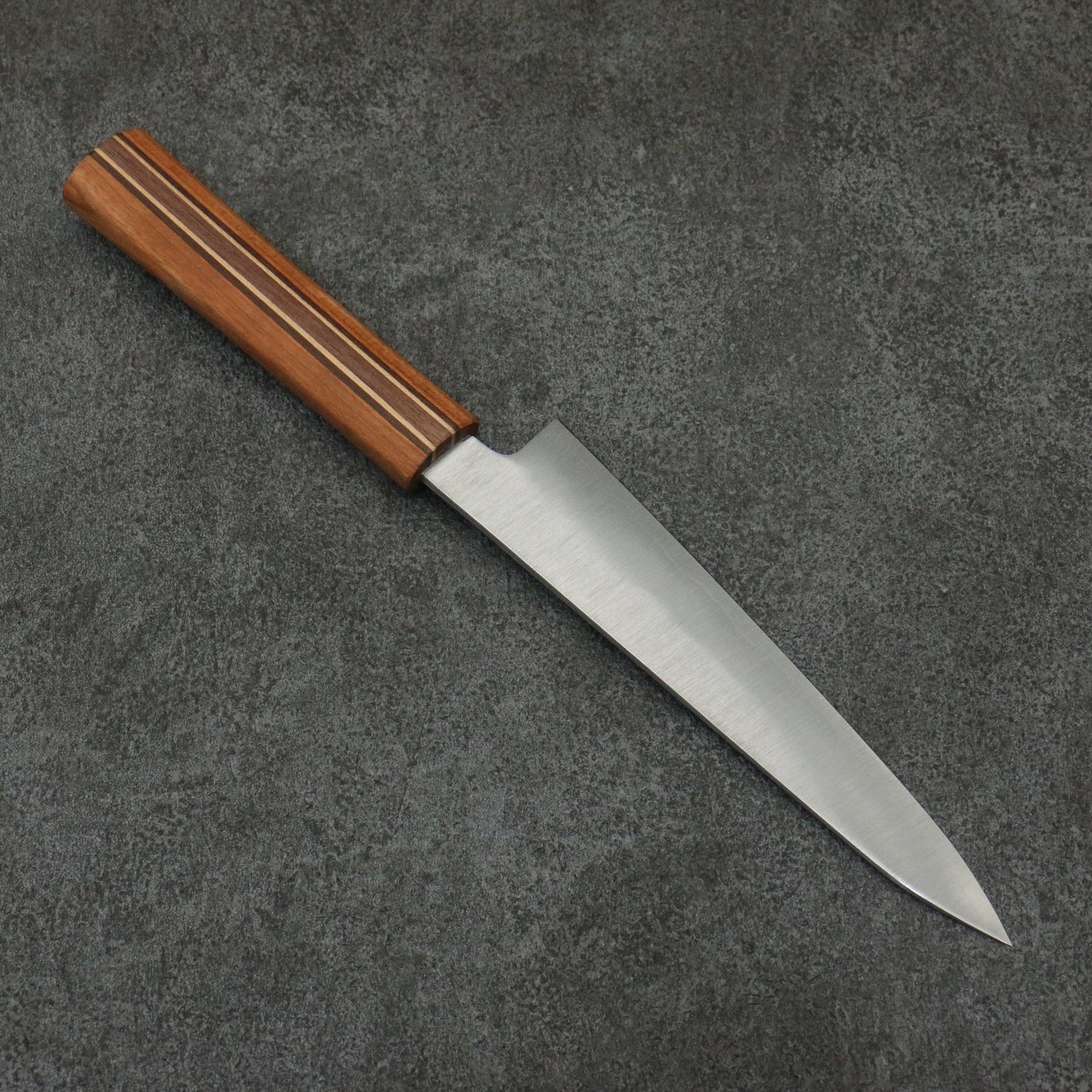 田中 誠貴 瞬(まじろ) 銀三鋼 ペティーナイフ 150mm 楓桜ウォルナット柄 - 清助刃物