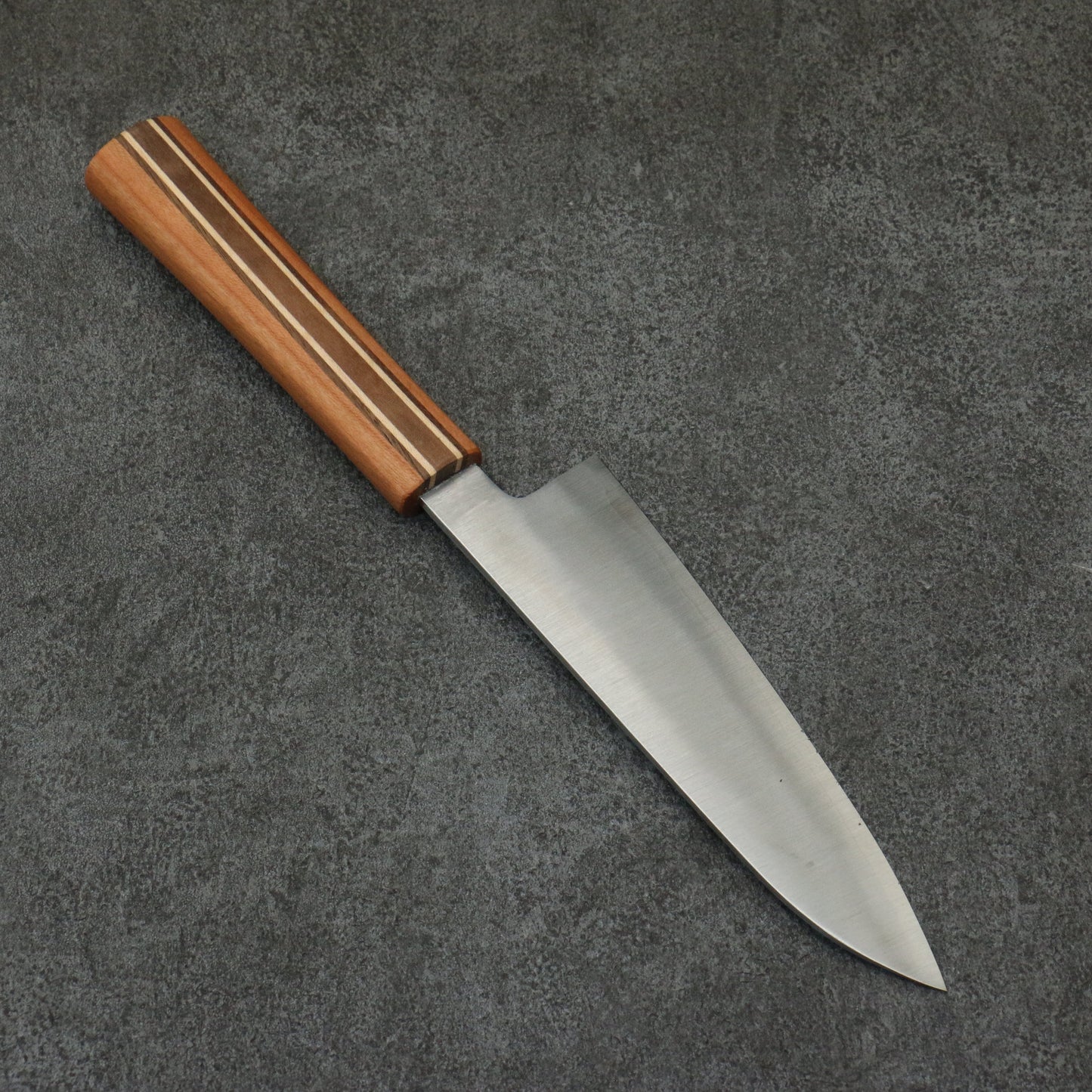 田中 誠貴 瞬(まじろ) 銀三鋼 三徳包丁 165mm 楓桜ウォルナット柄 - 清助刃物