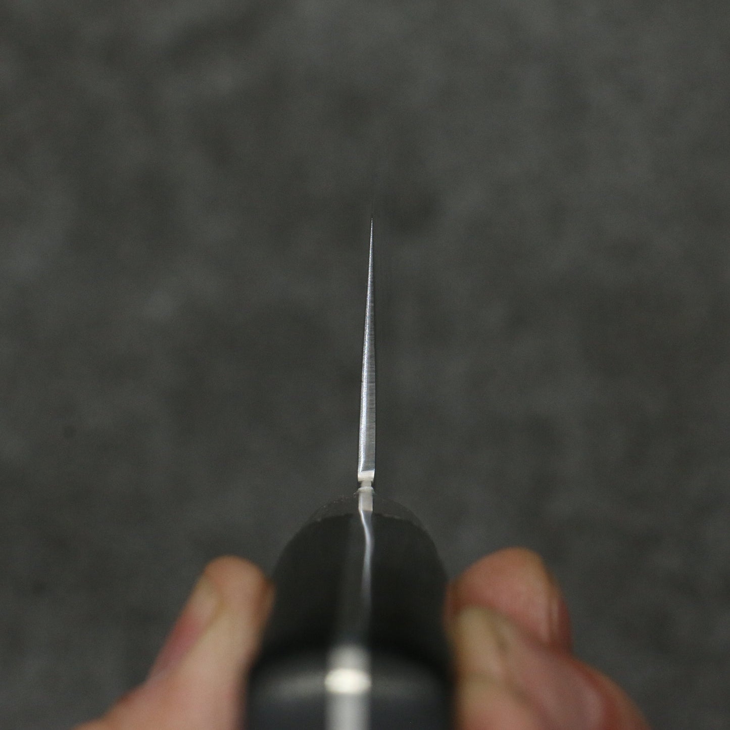 清助 V金5号 鎚目 霞研 菜切包丁 160mm 黒合板柄 - 清助刃物