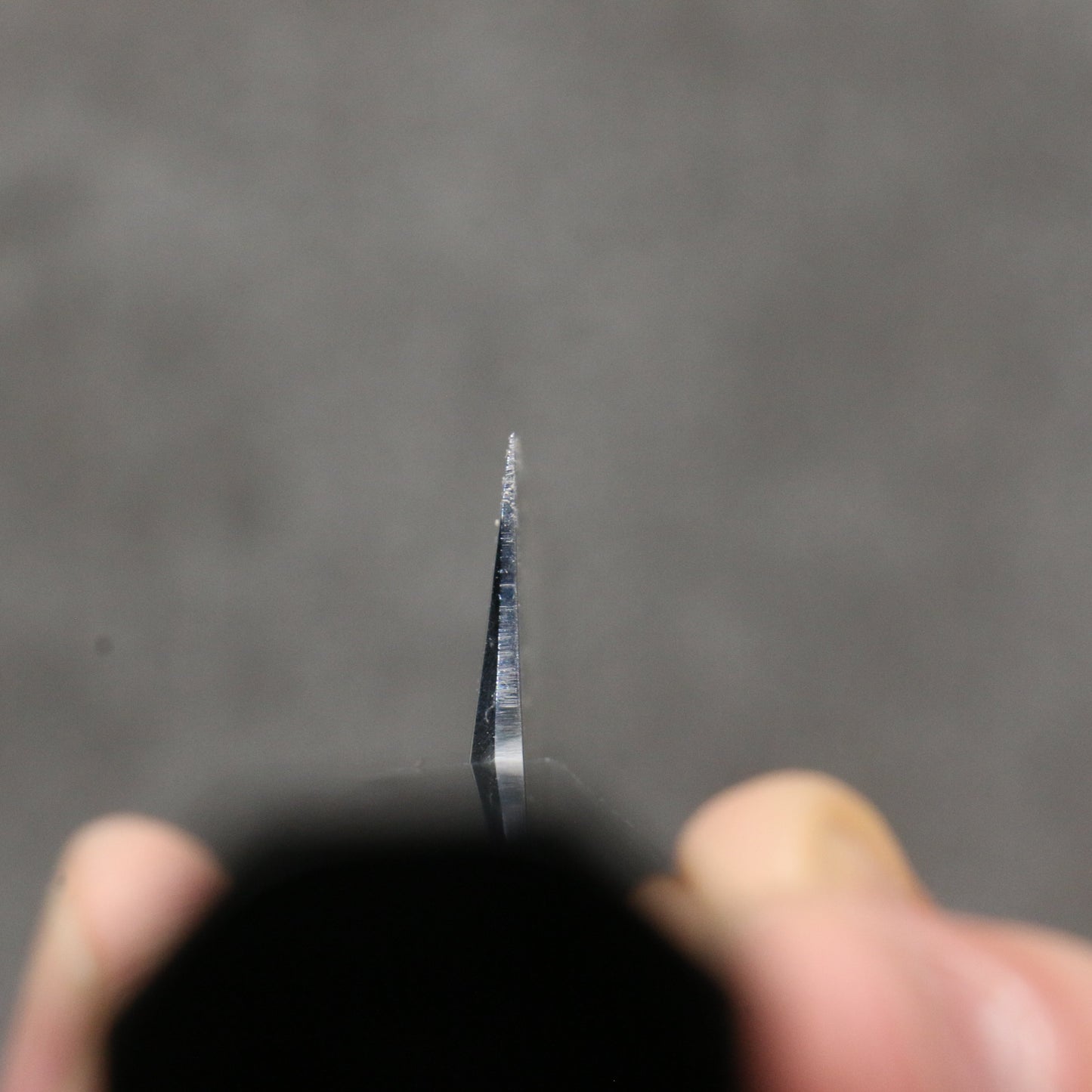 鐵泉 田中作 玉鋼 先丸柳刃包丁 315mm 黒檀柄 鞘付き - 清助刃物