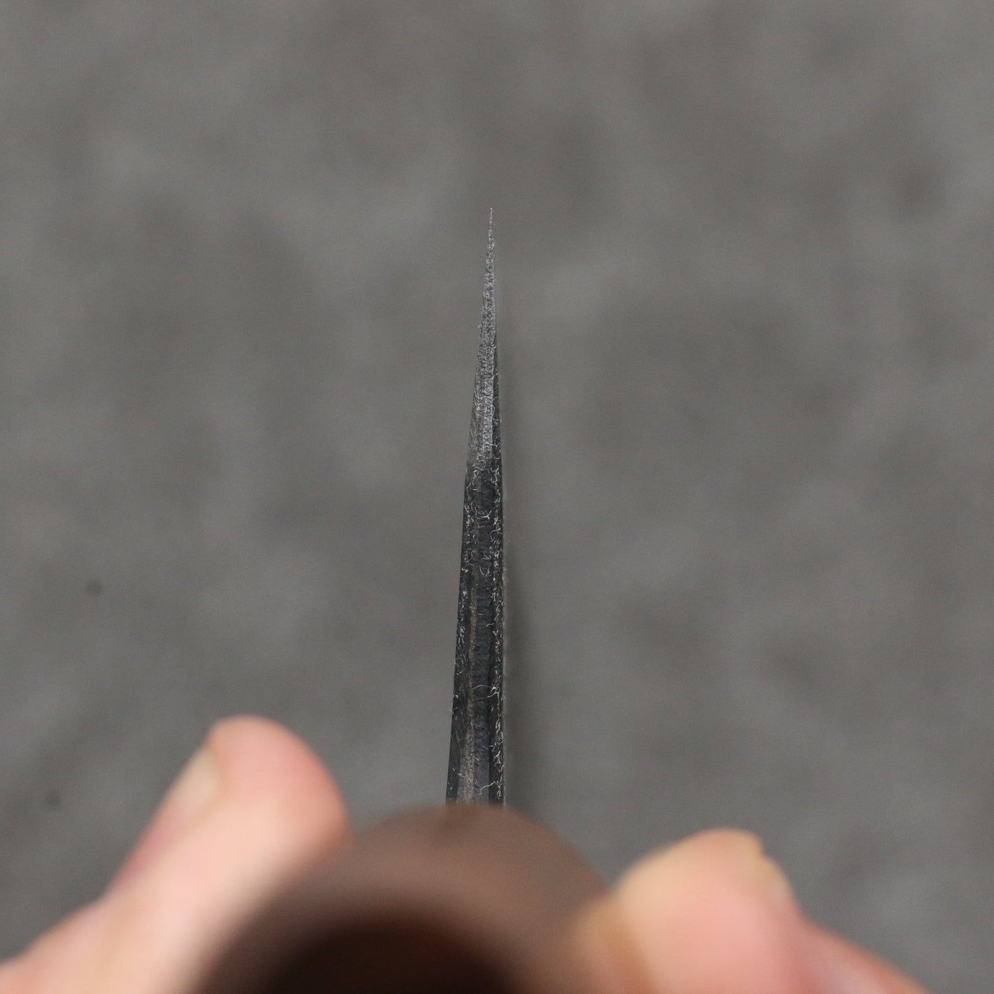 山本 直 青紙 黒打 牛刀包丁 240mm ウォルナット柄 - 清助刃物