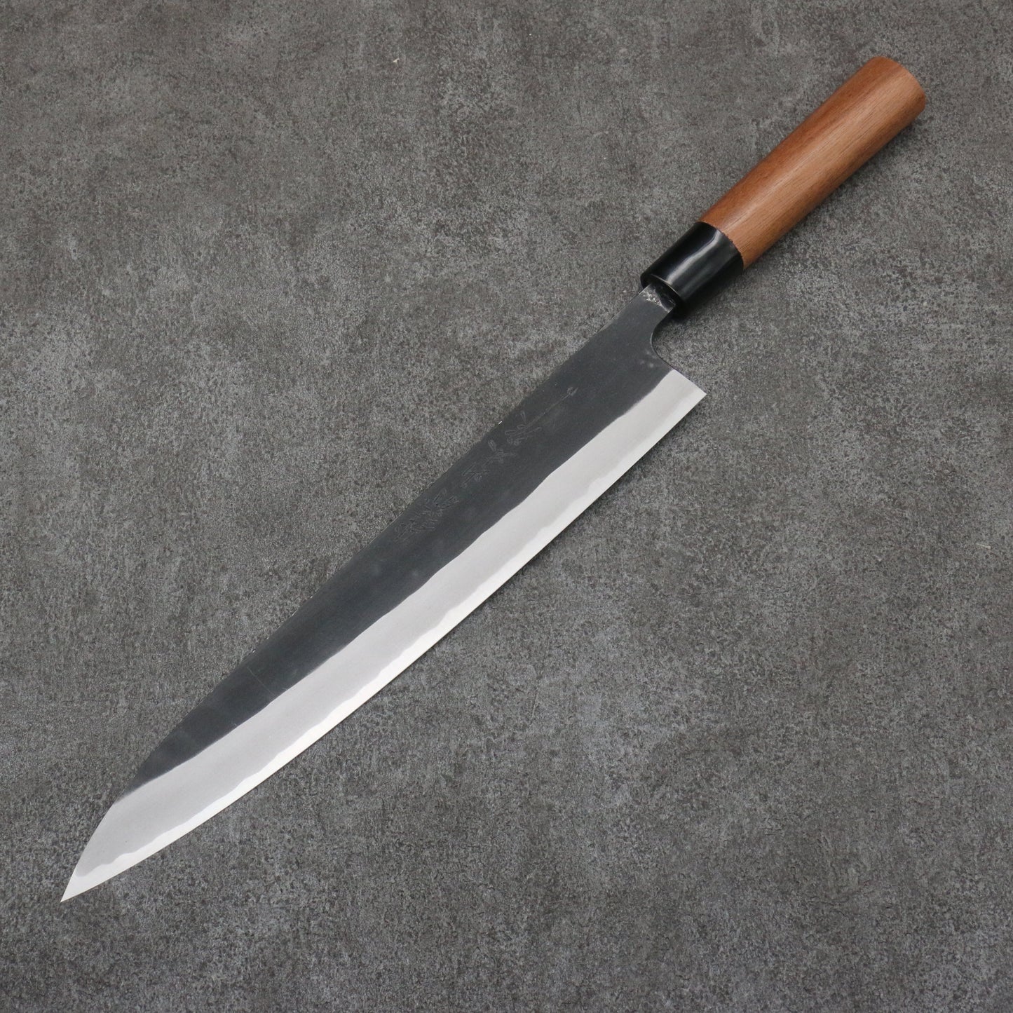 山本 直 青紙 黒打 筋引包丁 270mm ウォルナット柄 - 清助刃物