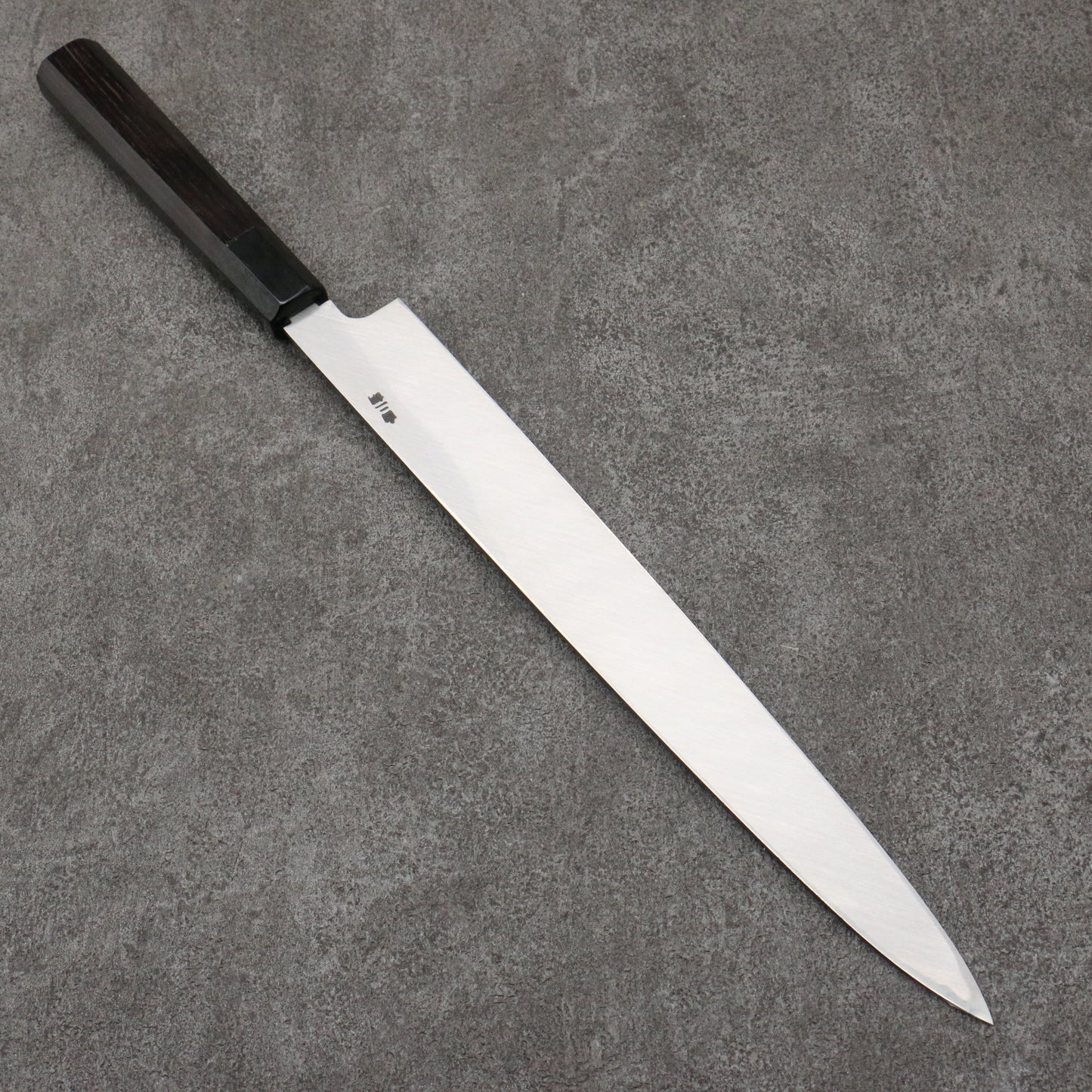 堺 孝行 窪田金彫刻 鰻 白ニ鋼 黒仕上げ 柳刃包丁 300mm 黒檀柄 - 清助刃物