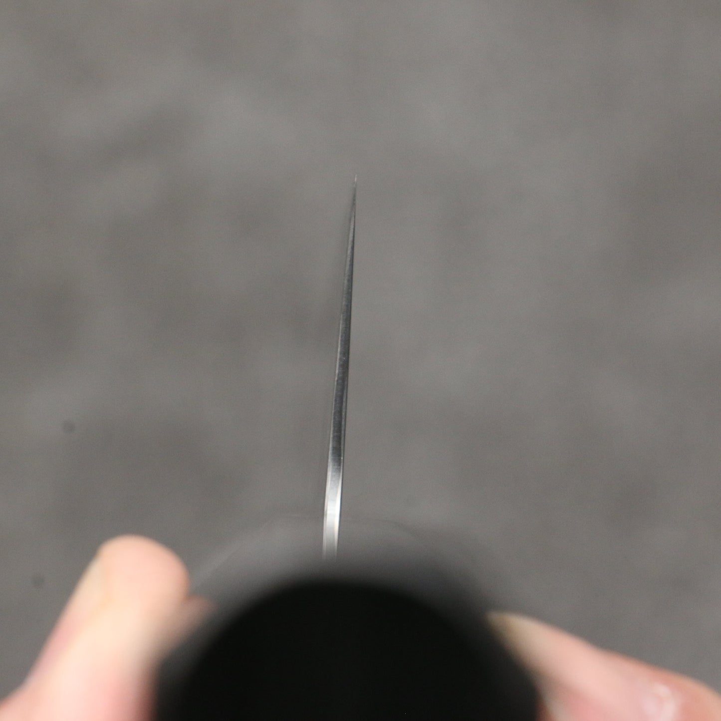 清助 V金10号 黒ダマスカス 鏡面仕上げ 牛刀包丁 210mm グレー合板柄 - 清助刃物