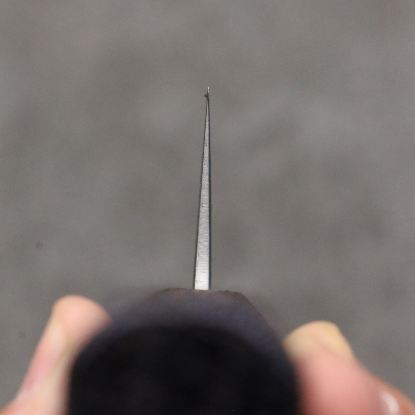 清助 白一鋼 磨き仕上げ 切付牛刀包丁 210mm 樫木紫漆塗り柄 - 清助刃物