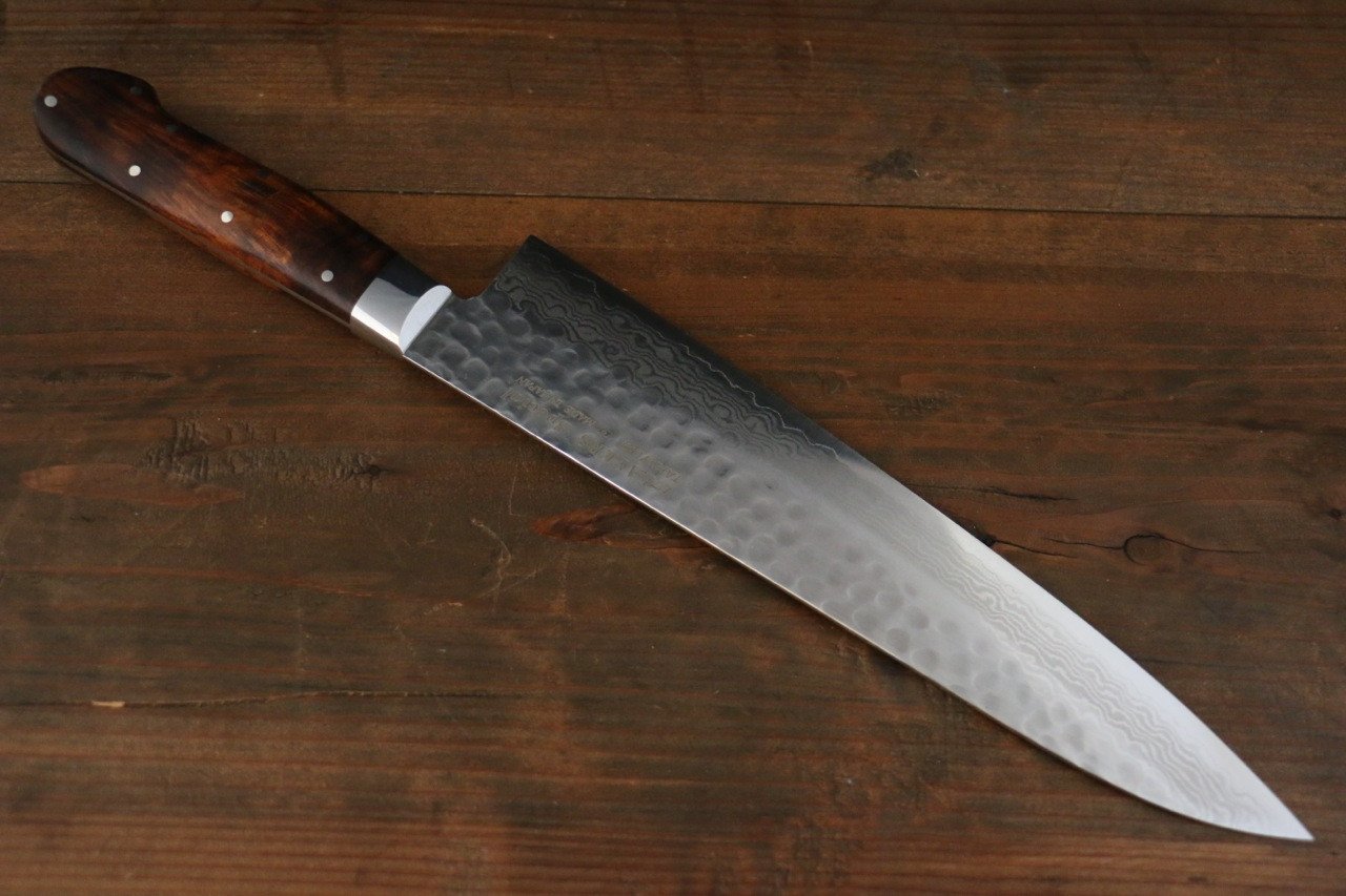 堺 孝行 V金10号 17層ダマスカス 牛刀包丁 240mm - 清助刃物