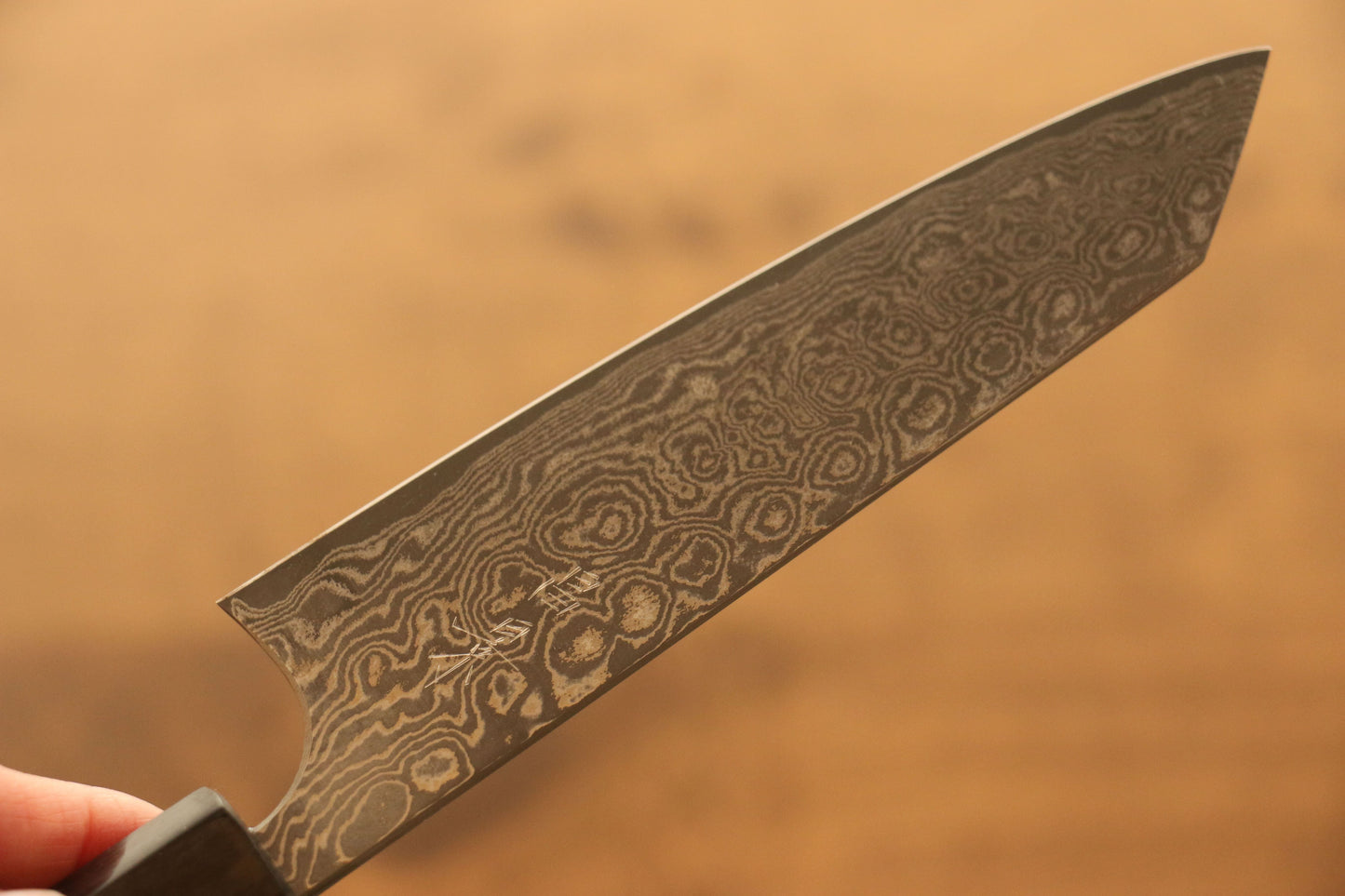 昌景 雲 V金10号 ダマスカス 小文化包丁 120mm 紫檀柄 - 清助刃物