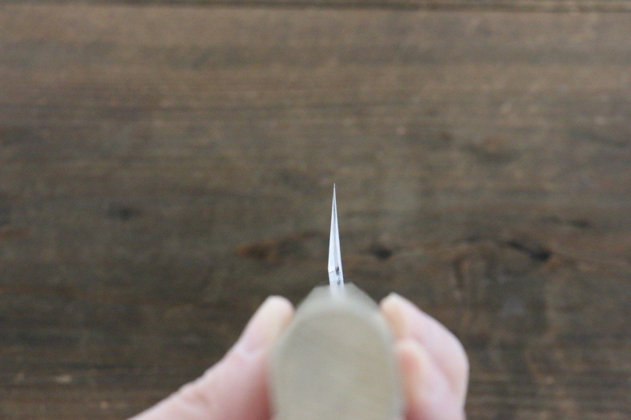 堺 菊守 V金10号 鏡面仕上げ 薄刃包丁 180mm 朴柄 - 清助刃物