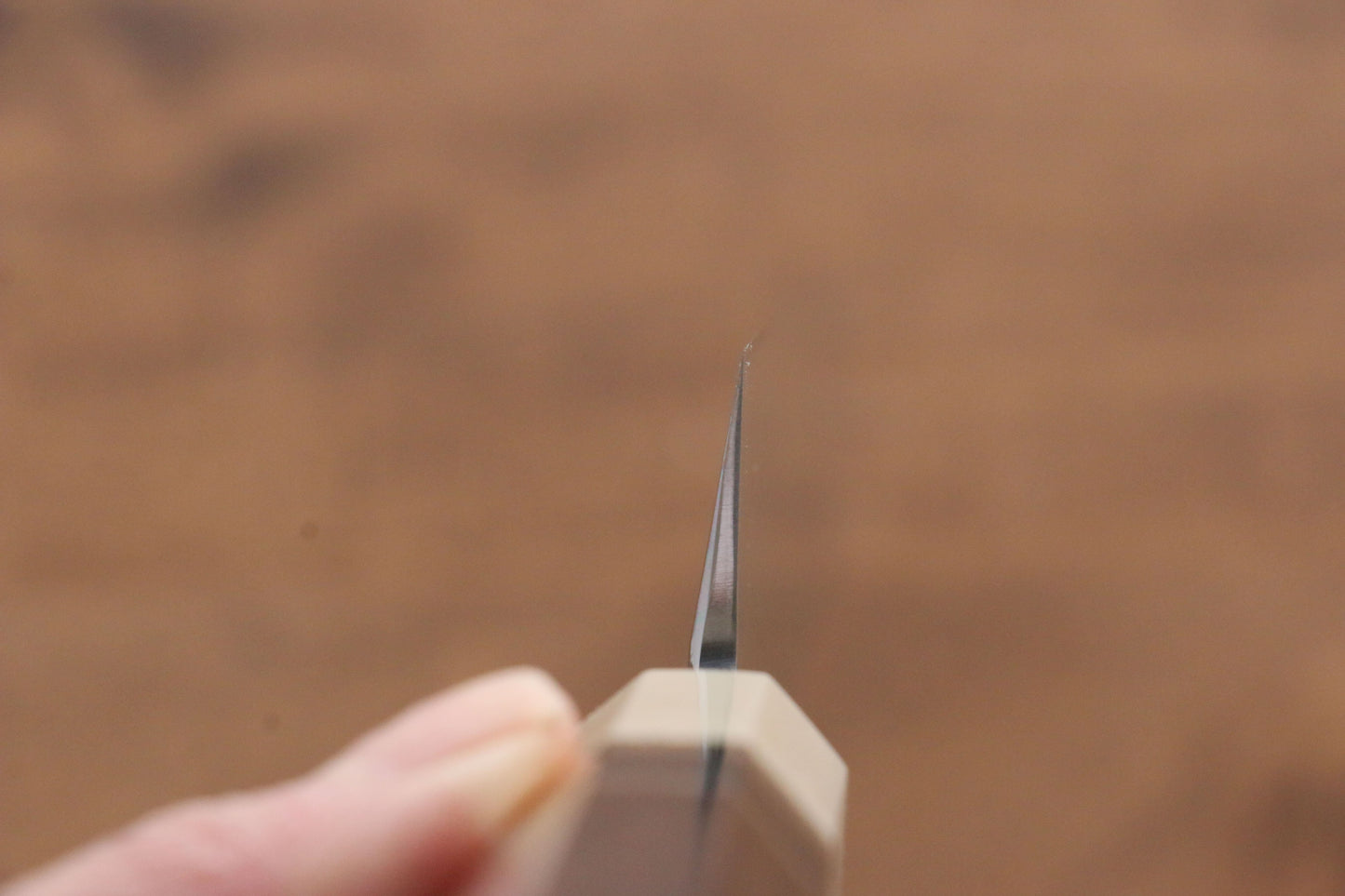 實光 至光 青紙 先丸柳刃包丁 240mm 両側リング付き黒檀柄 - 清助刃物