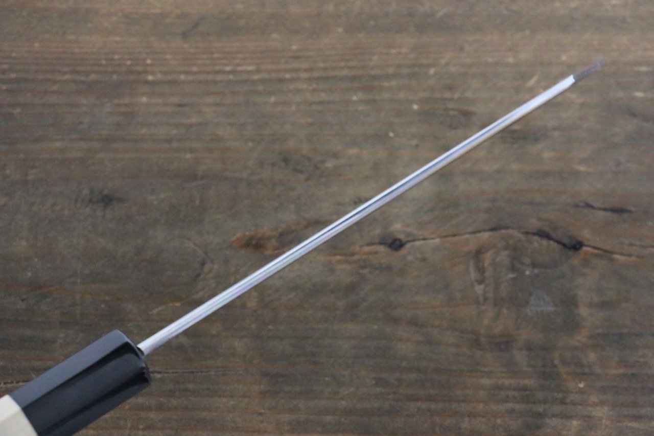 堺 菊守 V金10号 鏡面仕上げ ムキ物包丁 180mm 朴柄 - 清助刃物