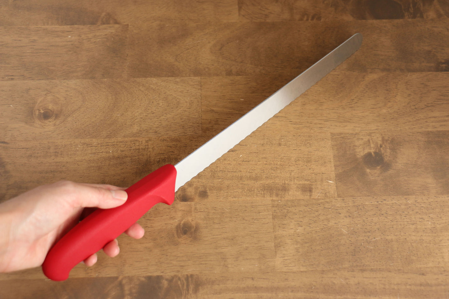 VICTORINOX ステンレス鋼 ウェーブナイフ 250mm プラスチック柄 - 清助刃物