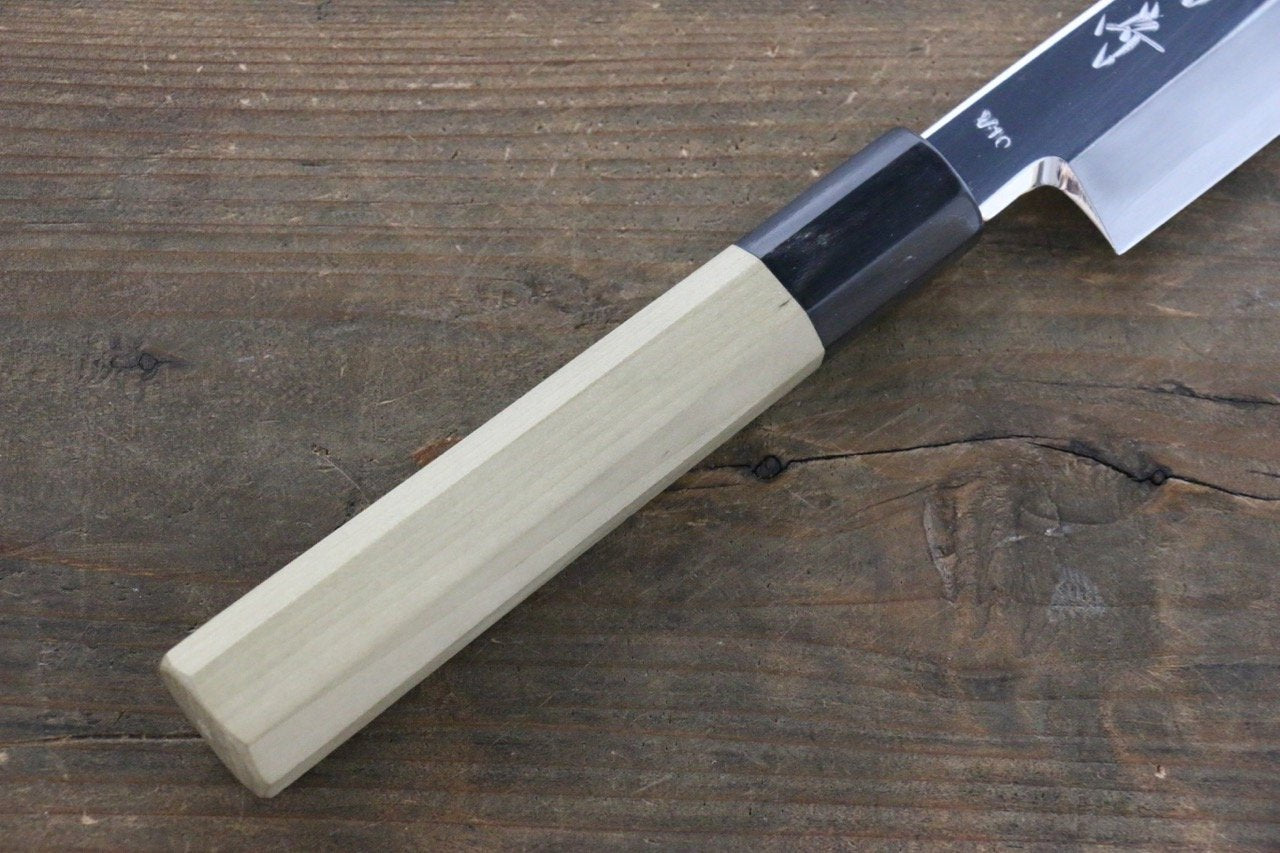 堺 菊守 V金10号 鏡面仕上げ 切付柳刃包丁 270mm 朴柄 - 清助刃物