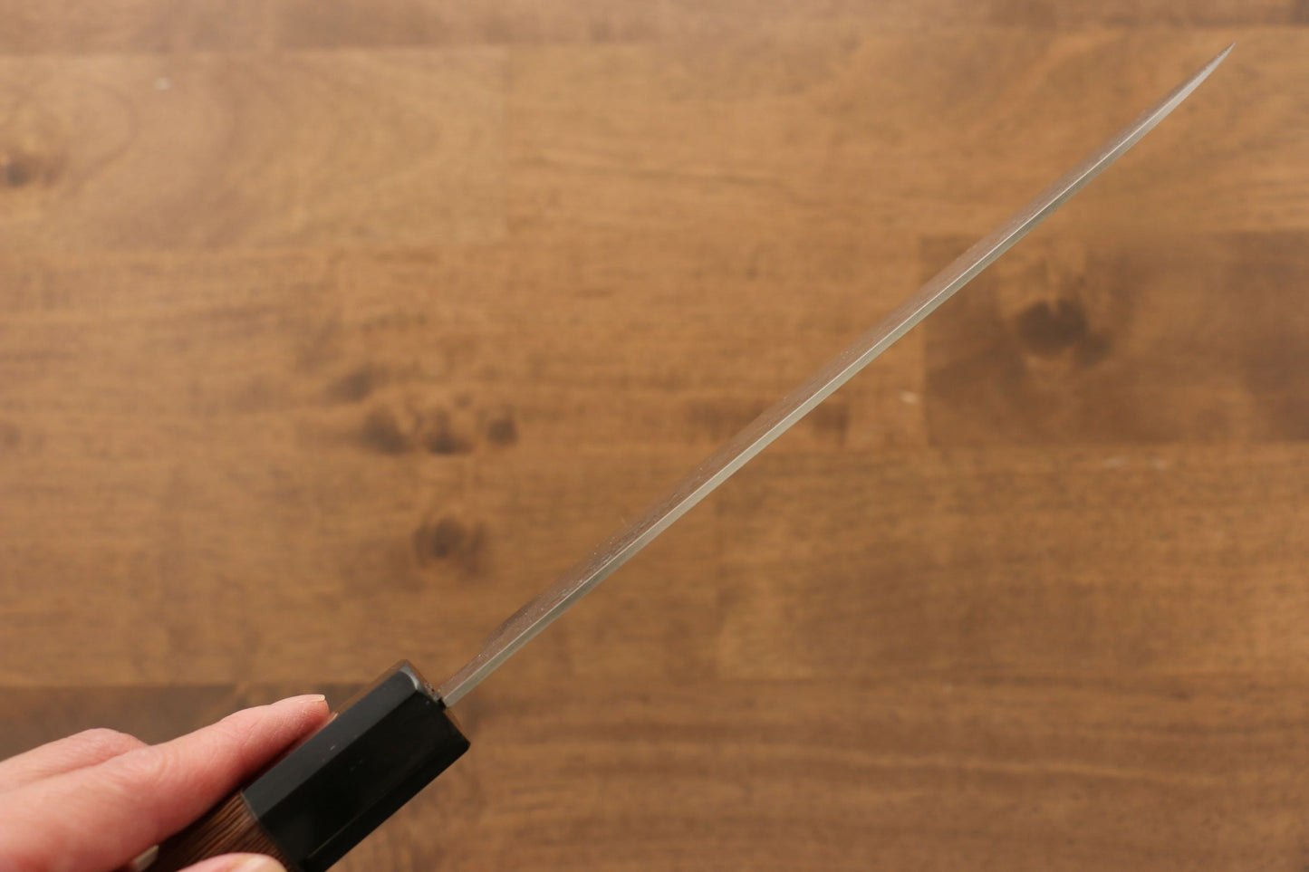 堺 孝行 銀河 ZA-18 ダマスカス 三徳包丁  180mm ウェンジ柄 - 清助刃物