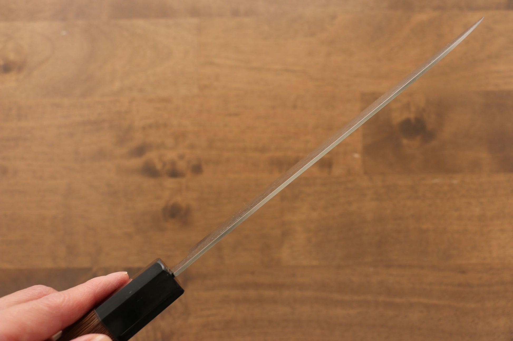 堺 孝行 銀河 ZA-18 ダマスカス 三徳包丁  180mm ウェンジ柄 - 清助刃物