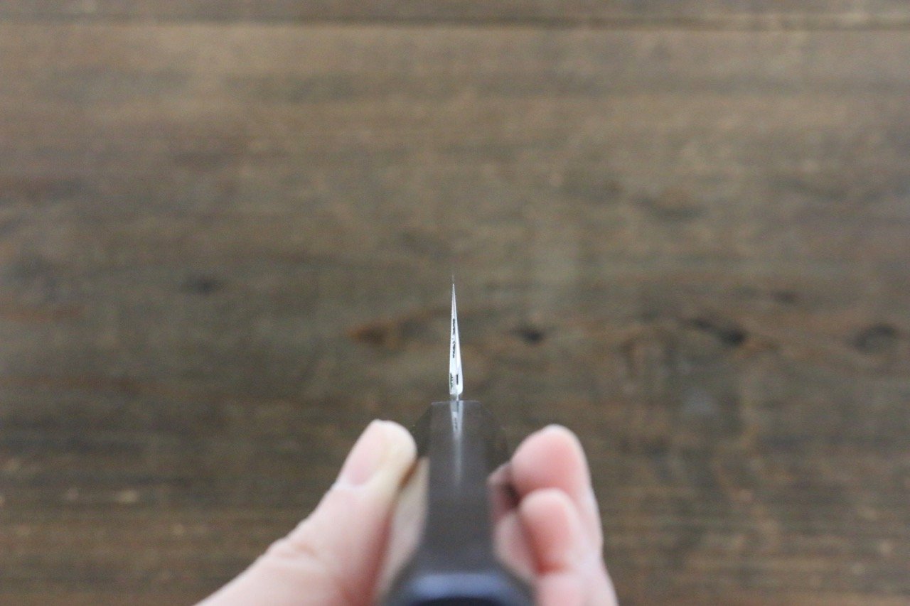 堺 菊守 V金10号 鏡面仕上げ 筋引包丁 240mm 黒檀柄 - 清助刃物