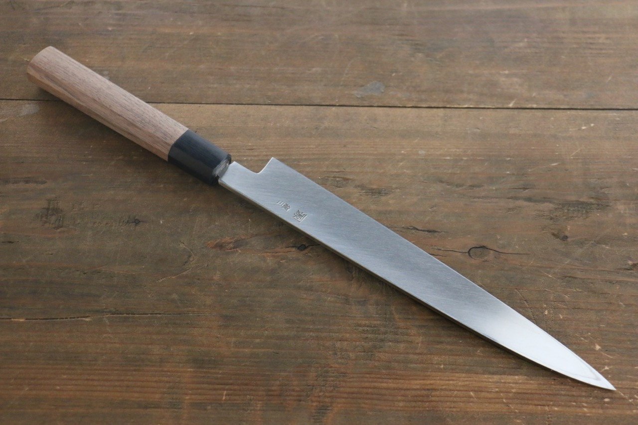 田中 誠貴 銀三鋼 柳刃包丁 240mm ウォルナット柄 - 清助刃物