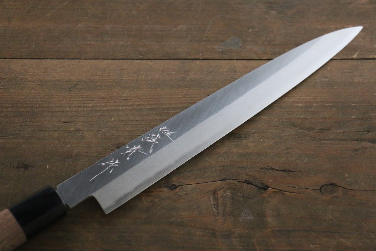 田中 誠貴 銀三鋼 柳刃包丁 240mm ウォルナット柄 - 清助刃物