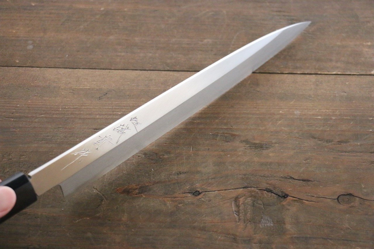 田中 誠貴 銀三鋼 柳刃包丁 240mm ウォルナット柄 - 清助刃物