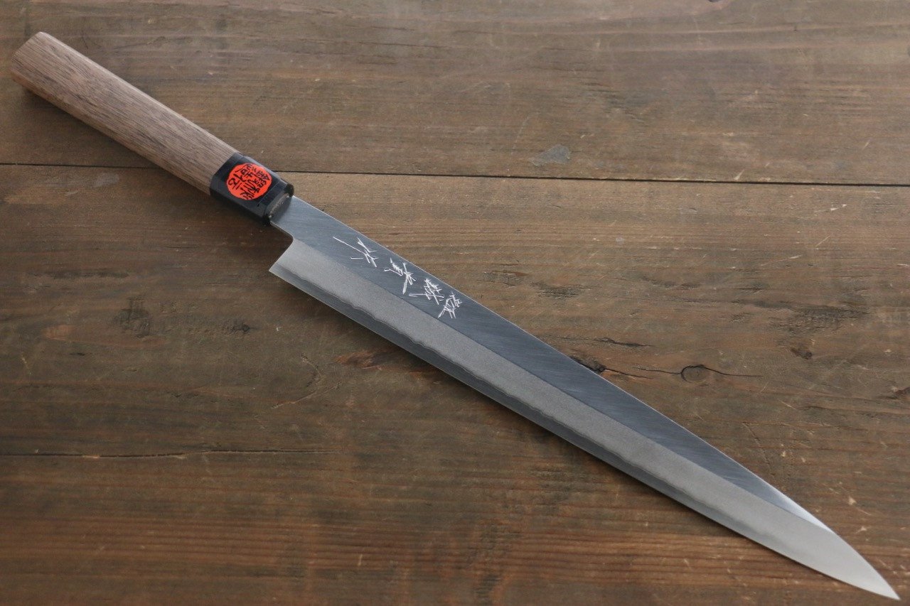 田中 誠貴 銀三鋼 柳刃包丁 300mm ウォルナット柄 - 清助刃物
