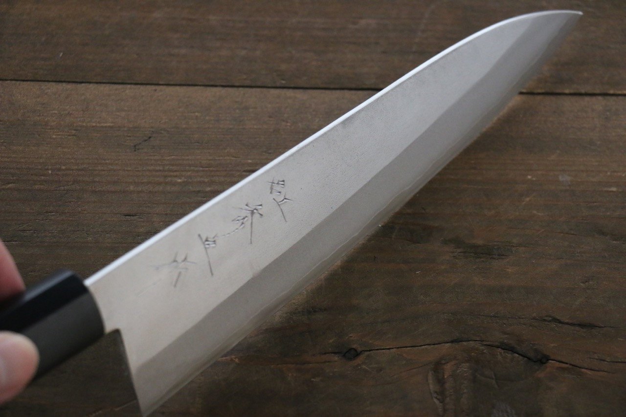 田中 誠貴 銀三鋼 梨地 牛刀包丁 210mm ウォルナット柄 - 清助刃物