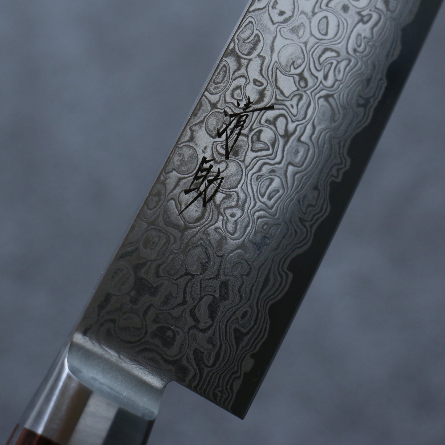 清助 木星 ZA-18 鏡面仕上げ ダマスカス 筋引包丁 240mm 茶合板柄 - 清助刃物
