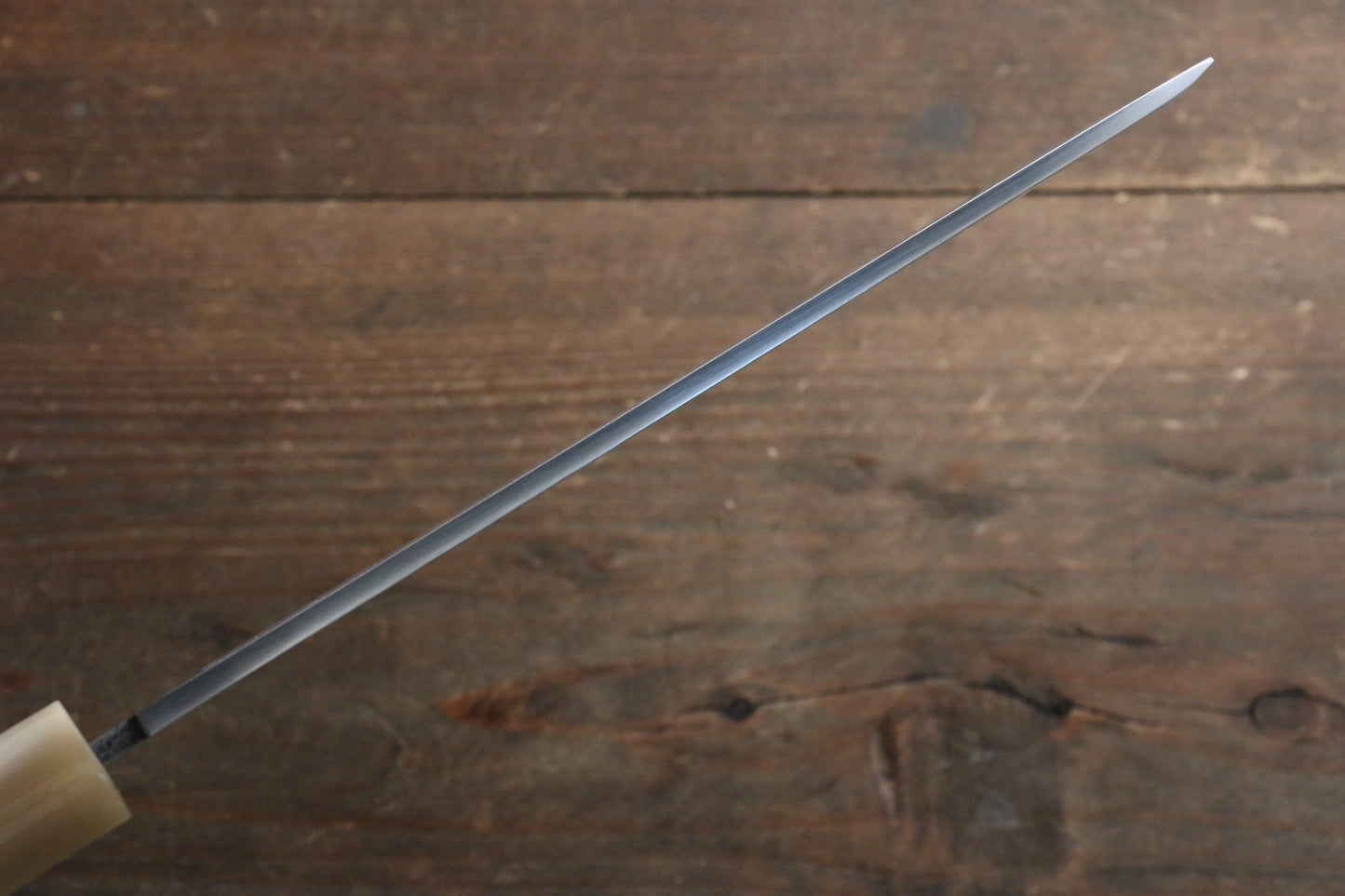 正本総本店 本霞 白ニ鋼 角型薄刃包丁  180mm 朴柄 - 清助刃物