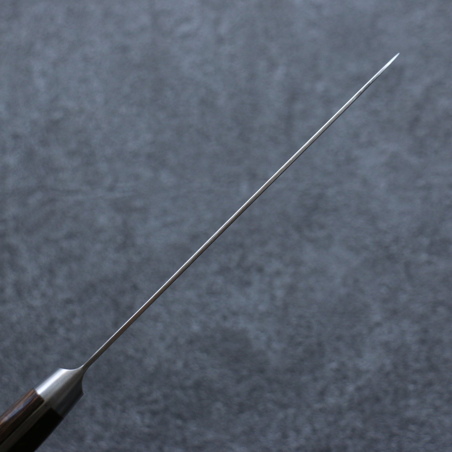 清助 波 AUS10 鏡面仕上げ ダマスカス ペティーナイフ 135mm 茶合板柄 - 清助刃物