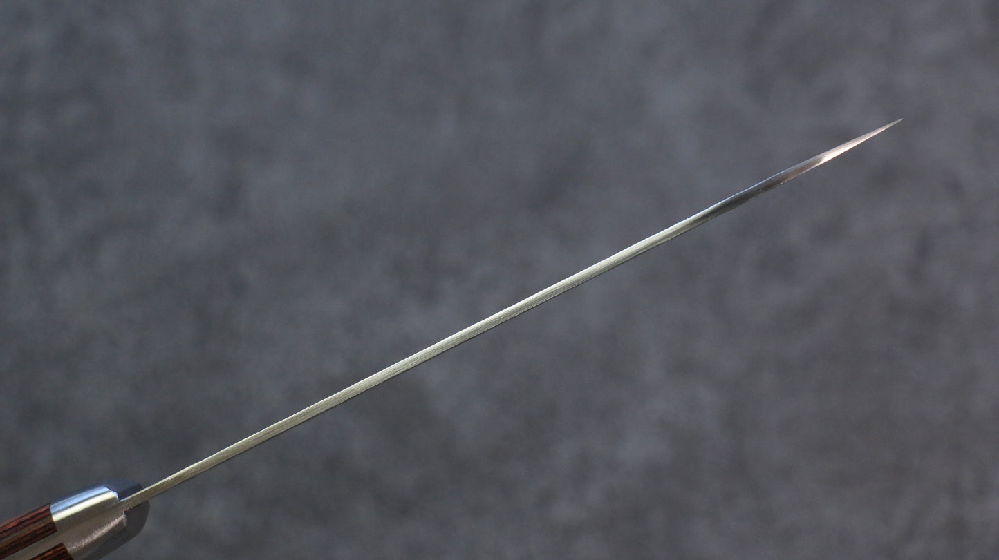 清助 スウェーデン鋼 鎚目 ペティーナイフ  150mm マホガニー柄 - 清助刃物