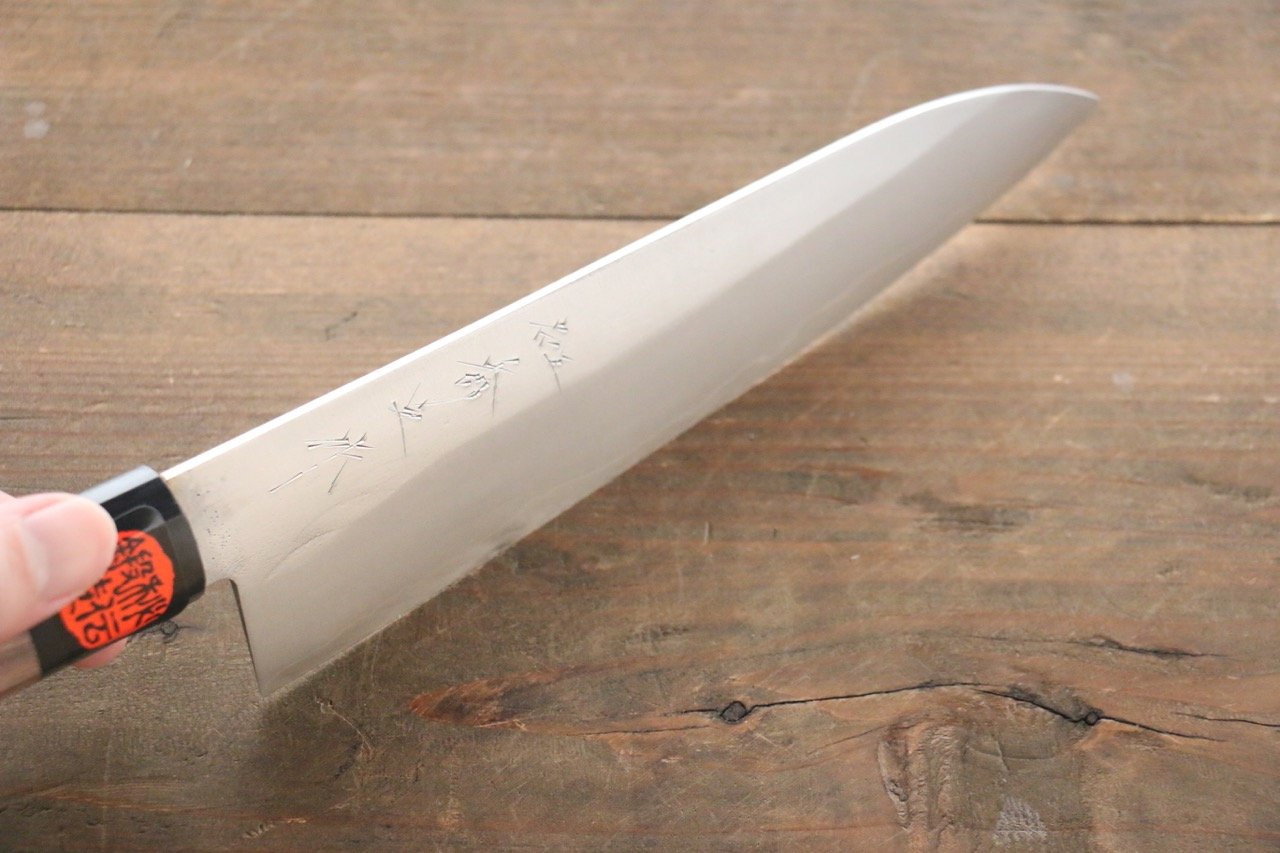 田中 誠貴 銀三鋼 梨地 牛刀包丁 180mm ウォルナット柄 - 清助刃物