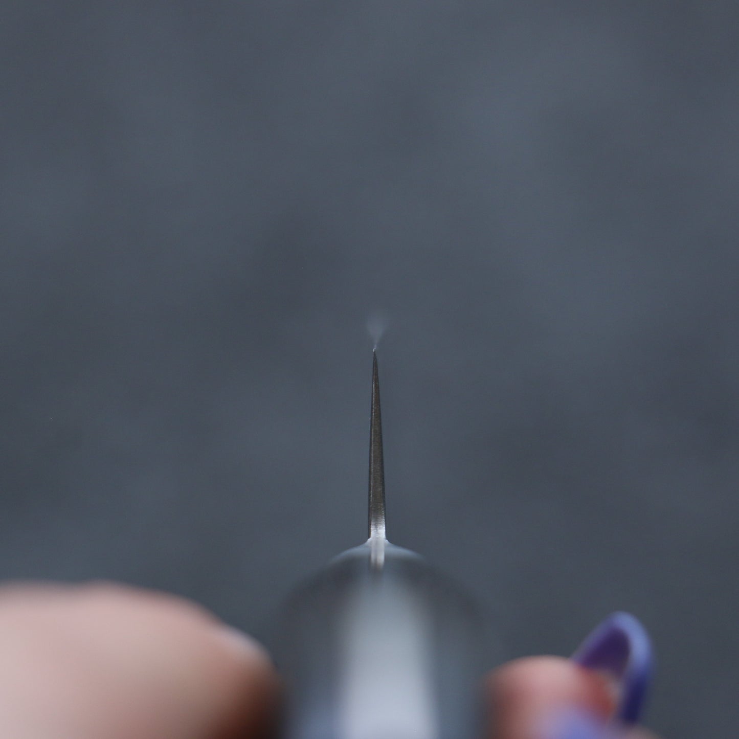 清助 波 AUS10 鏡面仕上げ ダマスカス ペティーナイフ 135mm 茶合板柄 - 清助刃物