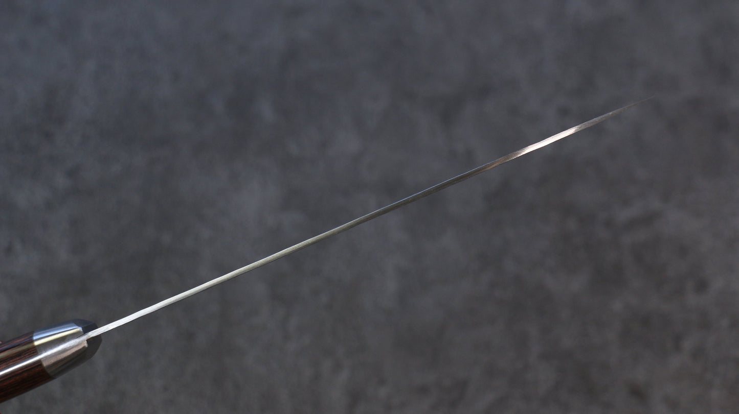 清助 スウェーデン鋼 鎚目 三徳包丁  165mm マホガニー柄 - 清助刃物