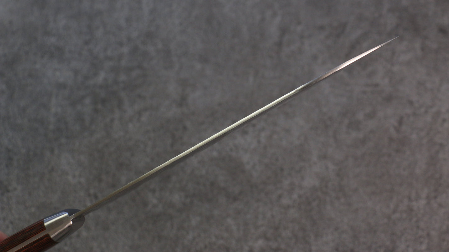 清助 スウェーデン鋼 鎚目 牛刀包丁  180mm マホガニー柄 - 清助刃物