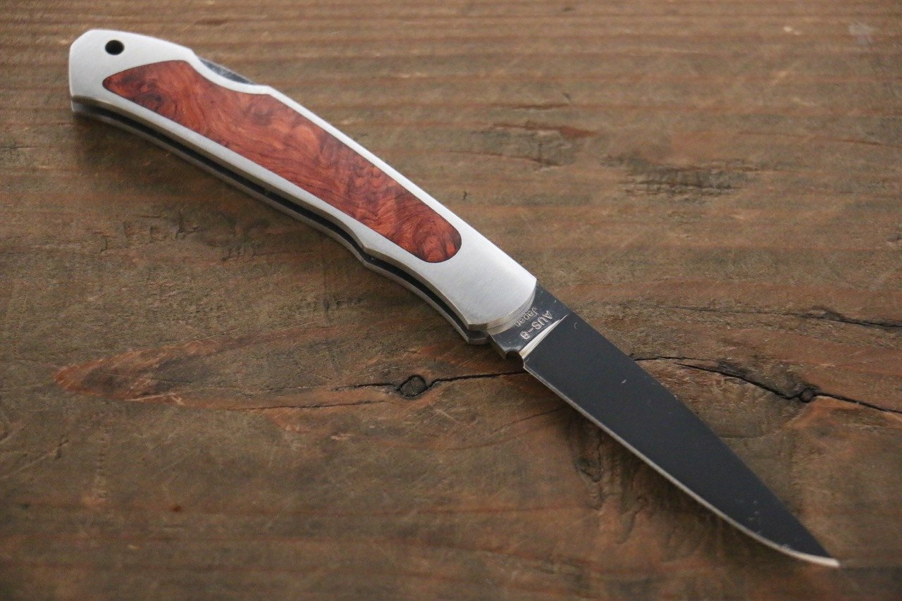 Moki Ezo Red Fox Pocket Knife - 清助刃物