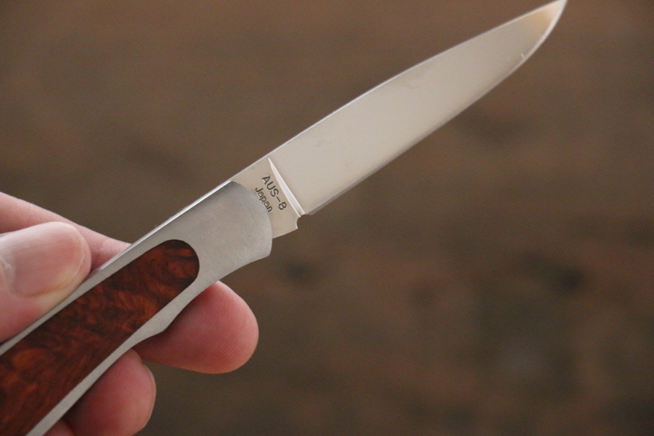 Moki Ezo Red Fox Pocket Knife - 清助刃物