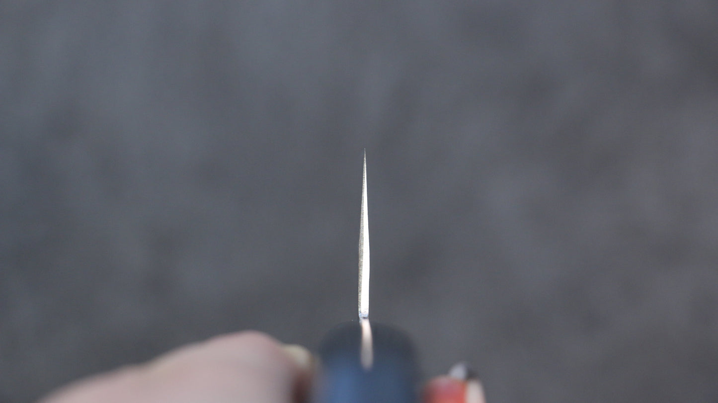 訓平 V金1号 鎚目 三徳包丁 170mm 合板 (紺色)柄 - 清助刃物