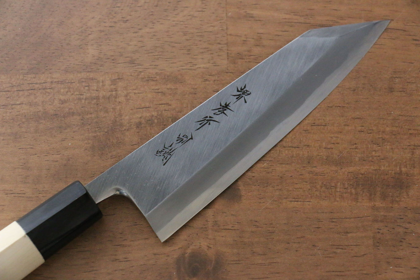 堺 孝行 特上 白ニ鋼 切付出刃包丁 150mm 朴柄 - 清助刃物
