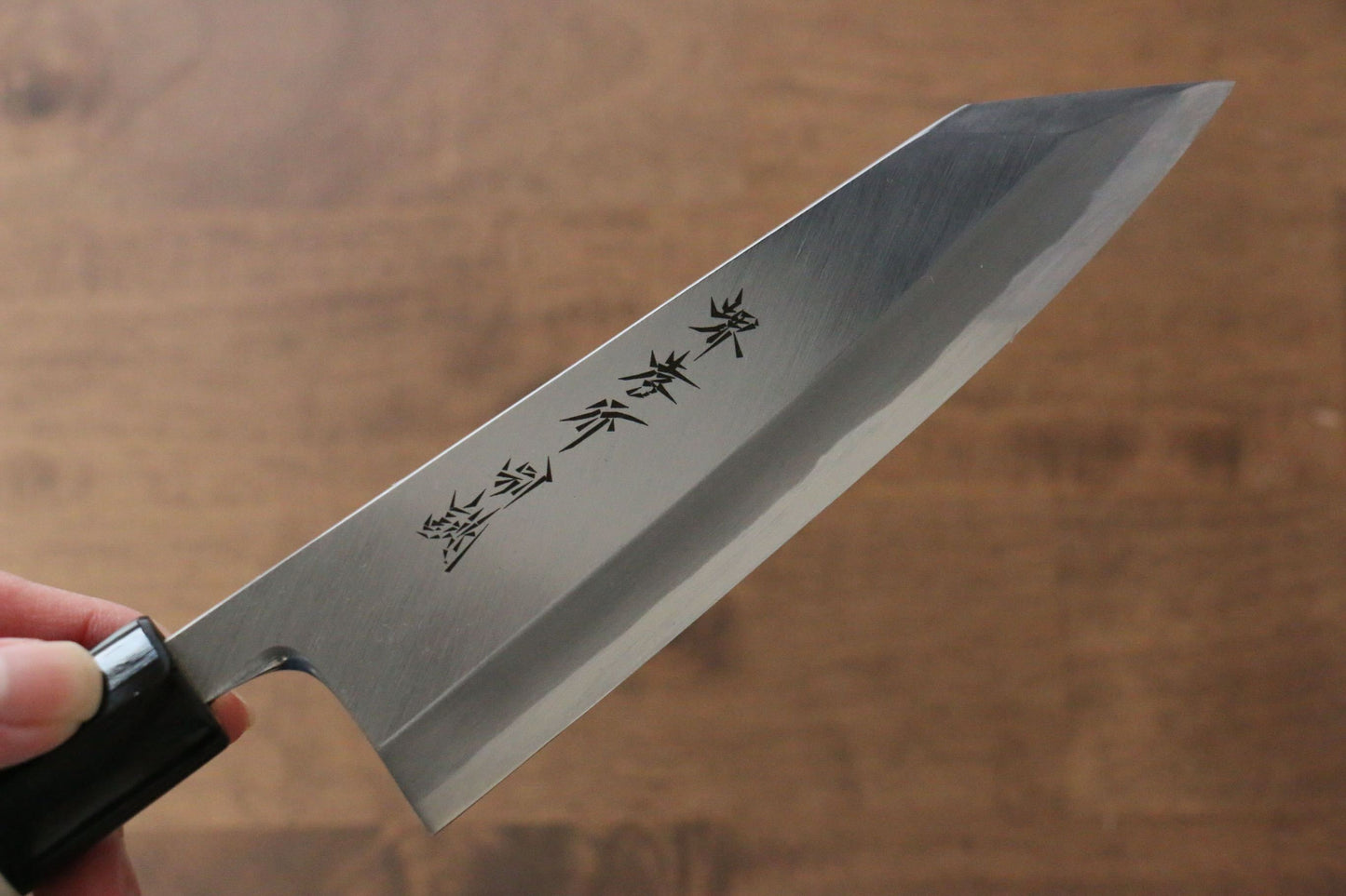 堺 孝行 特上 白ニ鋼 切付出刃包丁 150mm 朴柄 - 清助刃物