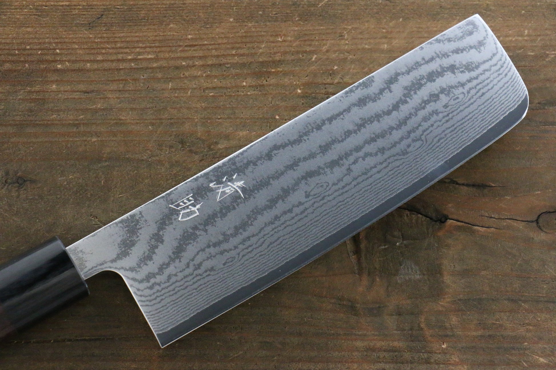 清助 V金10号 63層ダマスカス 薄刃包丁  165mm 紫檀柄 - 清助刃物