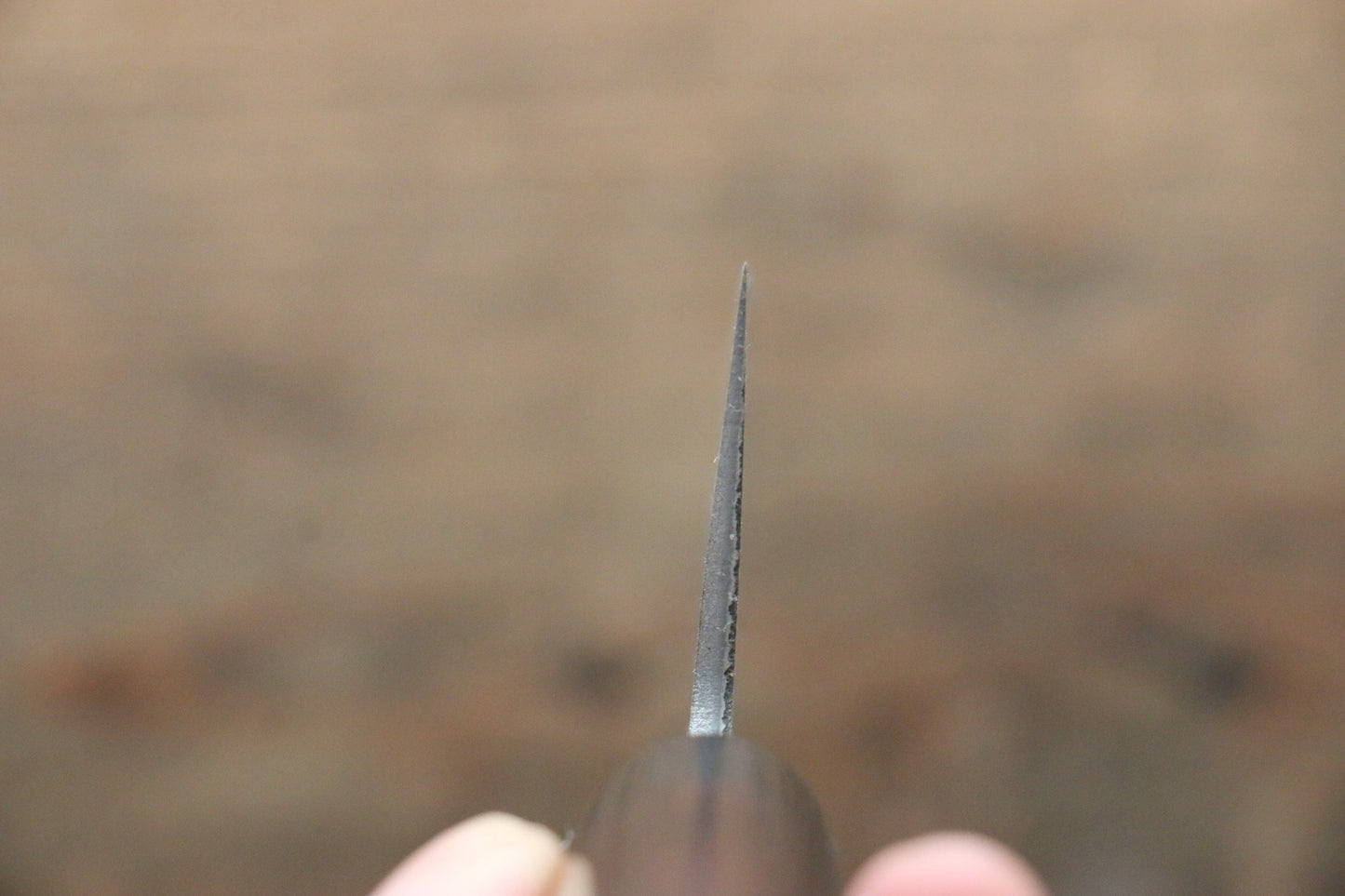 尾形 峻吾 銀三鋼 ダマスカス 黒仕上げ 牛刀包丁 210mm 紫檀柄 - 清助刃物