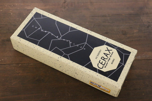 末広 CERAX 6060 薄橙仕上砥石  (ゴム足PC台付)  #6000 - 清助刃物