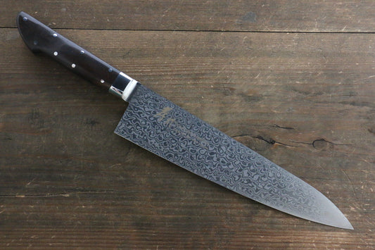 堺 孝行 コアレス ダマスカス 牛刀包丁 210mm デザートアイアンウッド(杉原モデル)柄 - 清助刃物