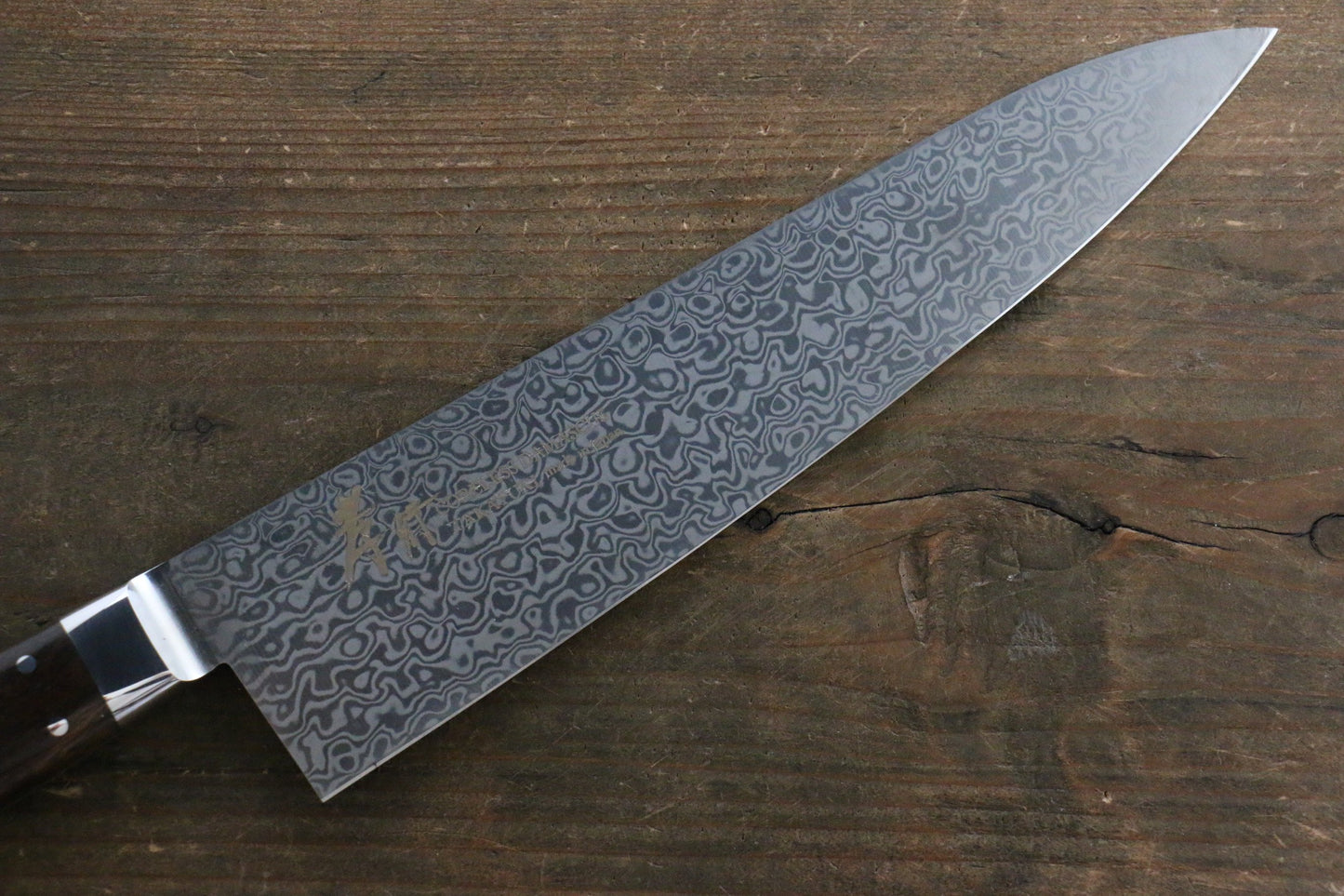 堺 孝行 コアレス ダマスカス 牛刀包丁 210mm デザートアイアンウッド(杉原モデル)柄 - 清助刃物