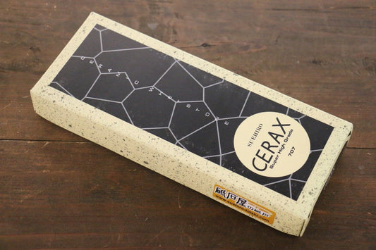 末広 CERAX 707 黄中砥石 (ゴム枠付) #700 - 清助刃物