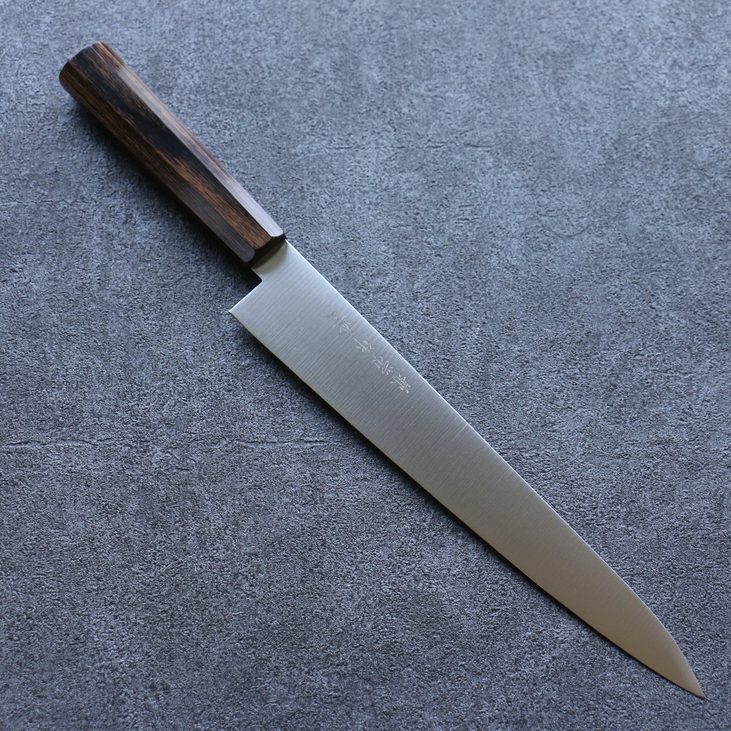 兼常 一途 V金10号 筋引包丁 240mm 茶合板柄 - 清助刃物