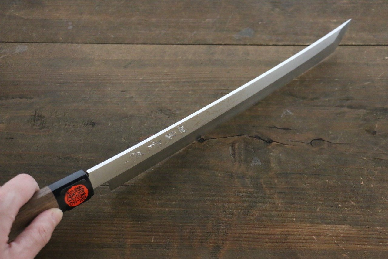 田中 誠貴 V金10号 先丸蛸引包丁 270mm ウォルナット柄 - 清助刃物
